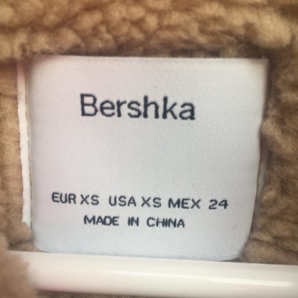 NWOT Bershka Shearling Oversized Jacket - Picture 3 of 3